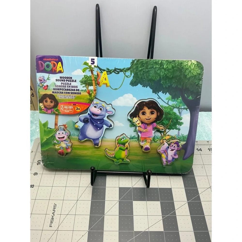 Nickelodeon Dora the Explorer Wooden Sound Puzzle 5 Piece Toddler Toy 6073216
